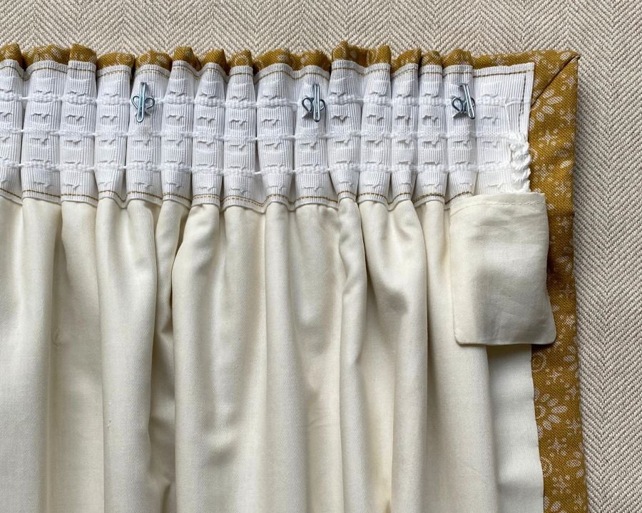 Tinsmiths Made to Measure Pencil Pleat Heading