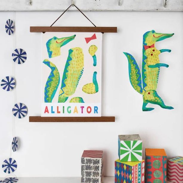 Alligator - Cut out & make paper puppet