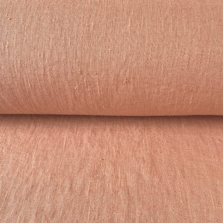 French Washed Linen - Apricot - Image 3