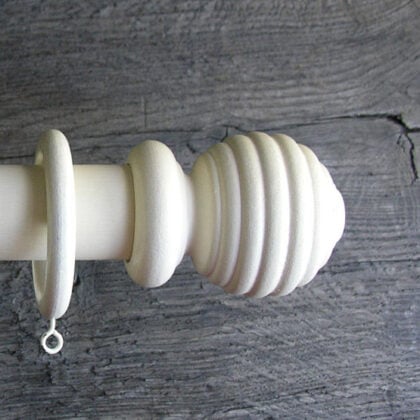 35mm Painted Curtain Pole Set - Ivory - Image 5