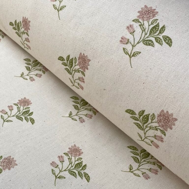 Pink Sprig cotton print