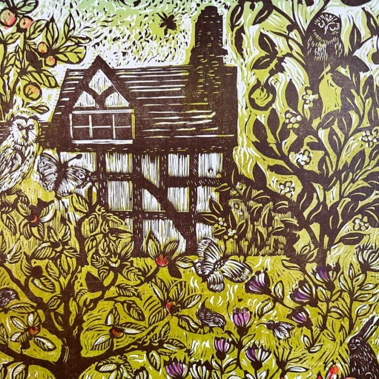 Birds will be house hunting soon, Letterpress Poster - Image 2