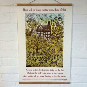 Birds will be house hunting soon, Letterpress Poster - Image 1