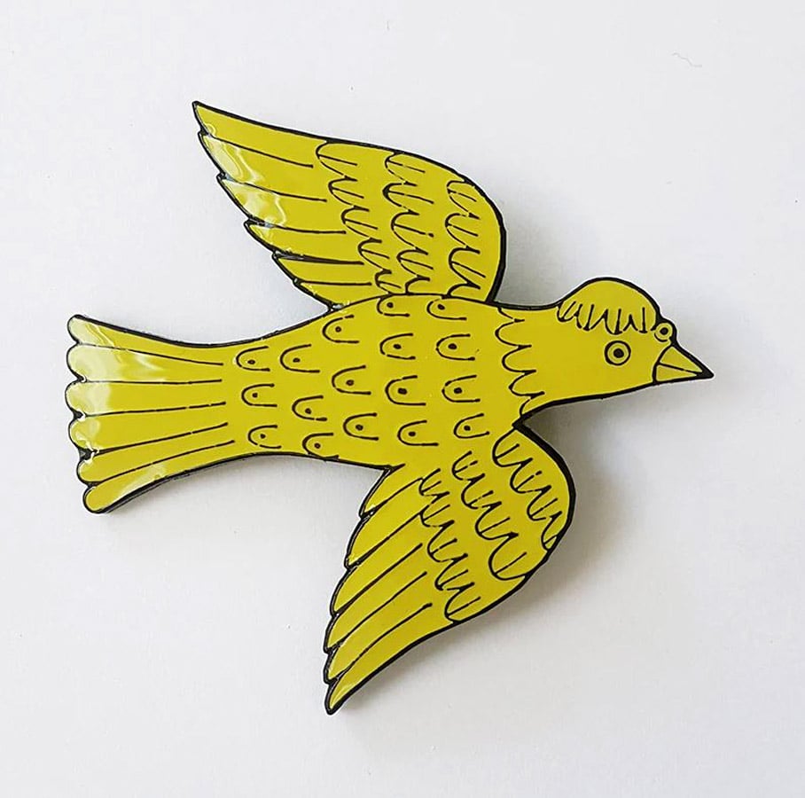 Enamel Badge - Bird - Image 1