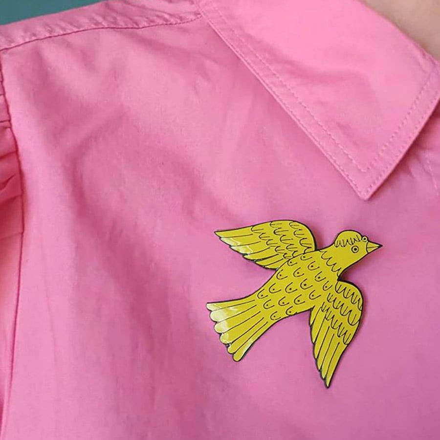 Enamel Badge - Bird