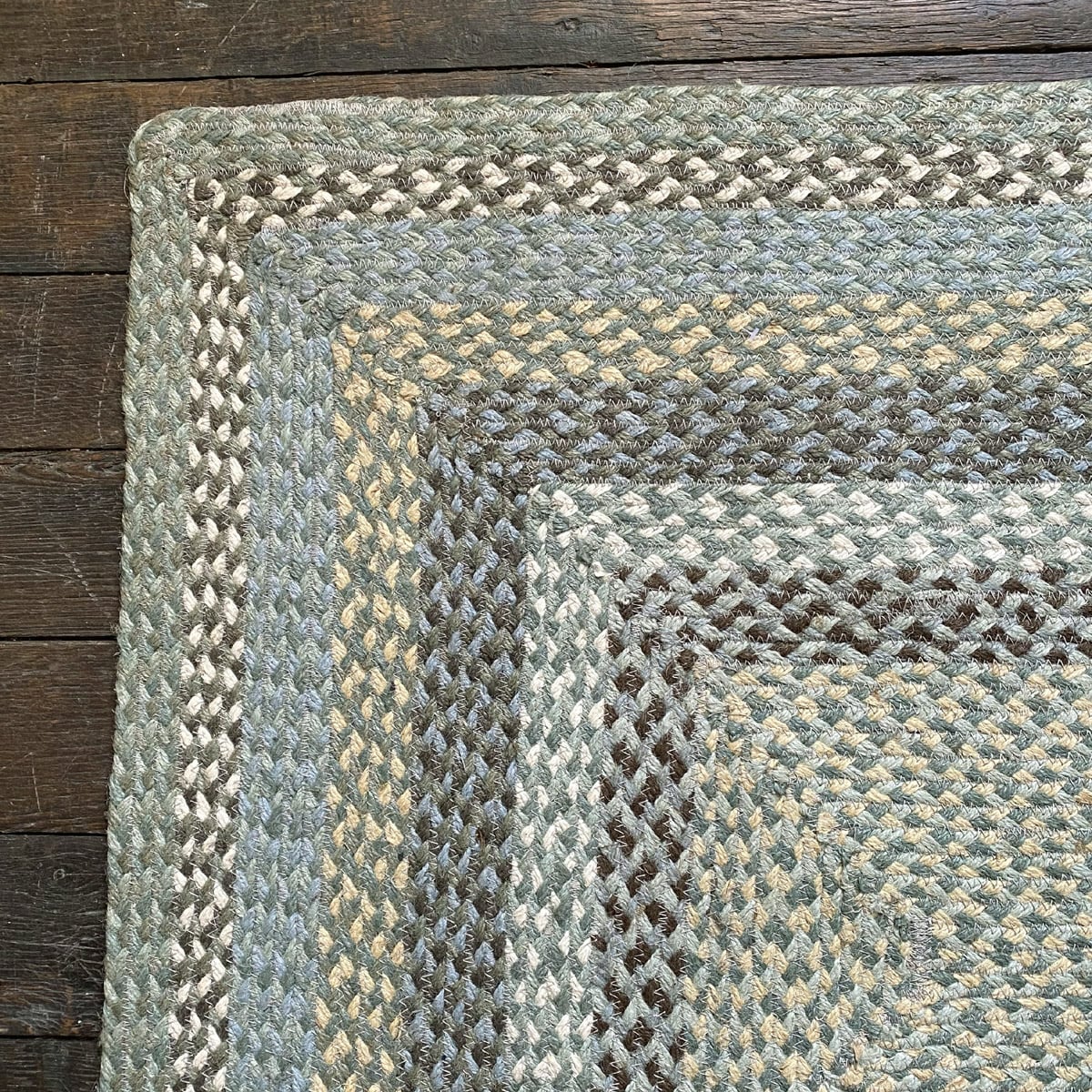 Braided Organic Jute Rug Seaspray - Image 1