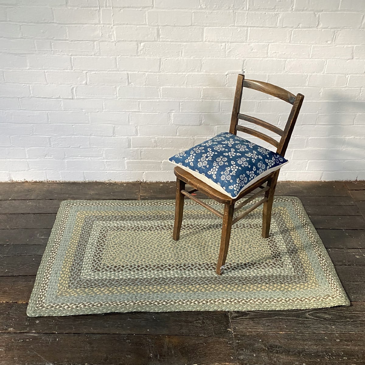Braided Organic Jute Rug Seaspray - Image 3