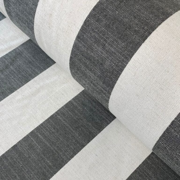 Black wide Striped Fabric