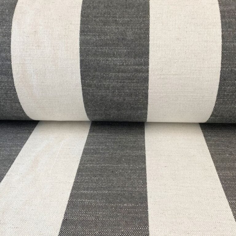 Black Broad Striped Fabric