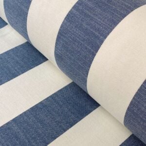 Navy Striped Fabric