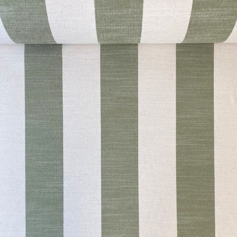 Green Striped Fabric