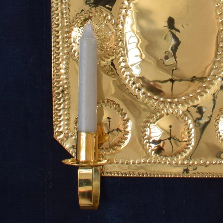 Brass Wall Sconce - Double Candle - Image 2
