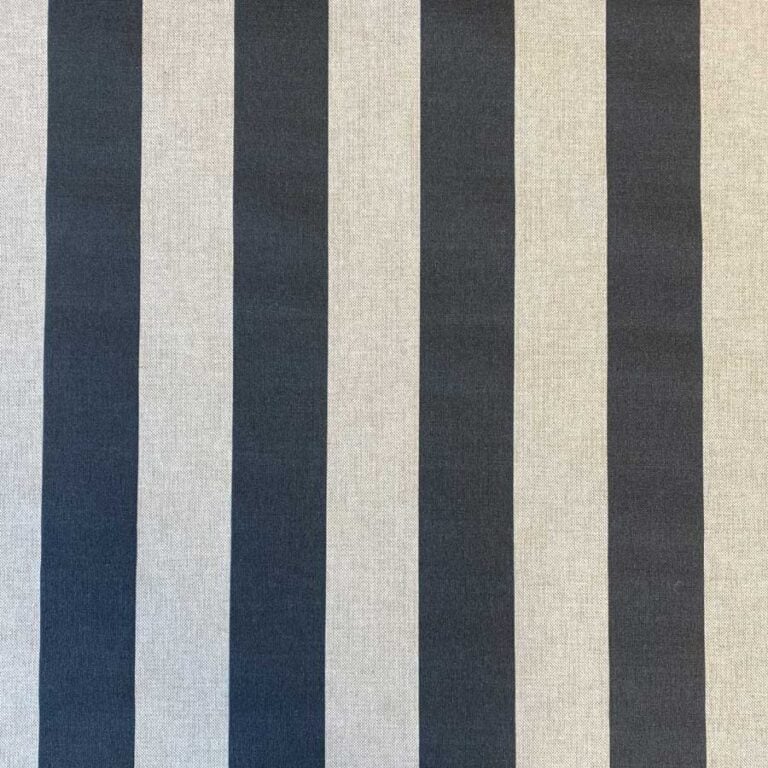 Broad Stripe - Charcoal on Natural - Image 2
