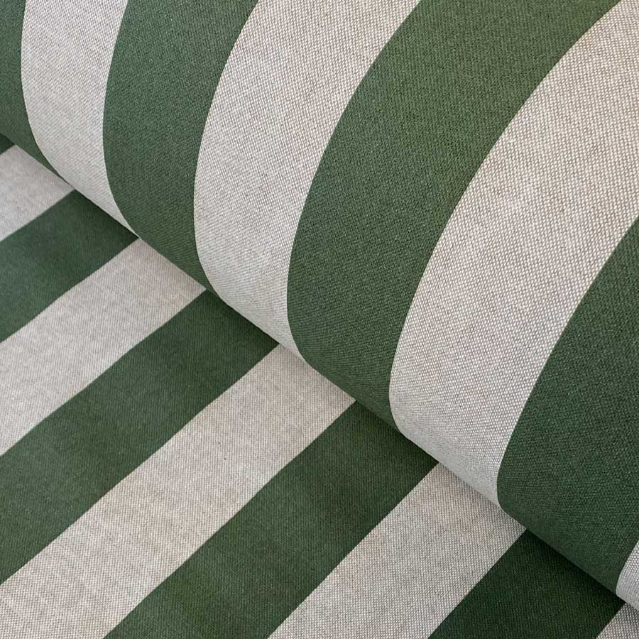 Broad Striped Fabric Green
