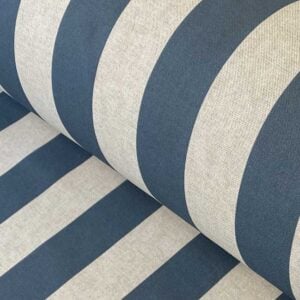 Broad Striped Fabric Navy
