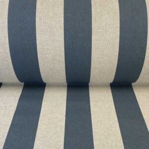 Broad Striped Fabric Navy