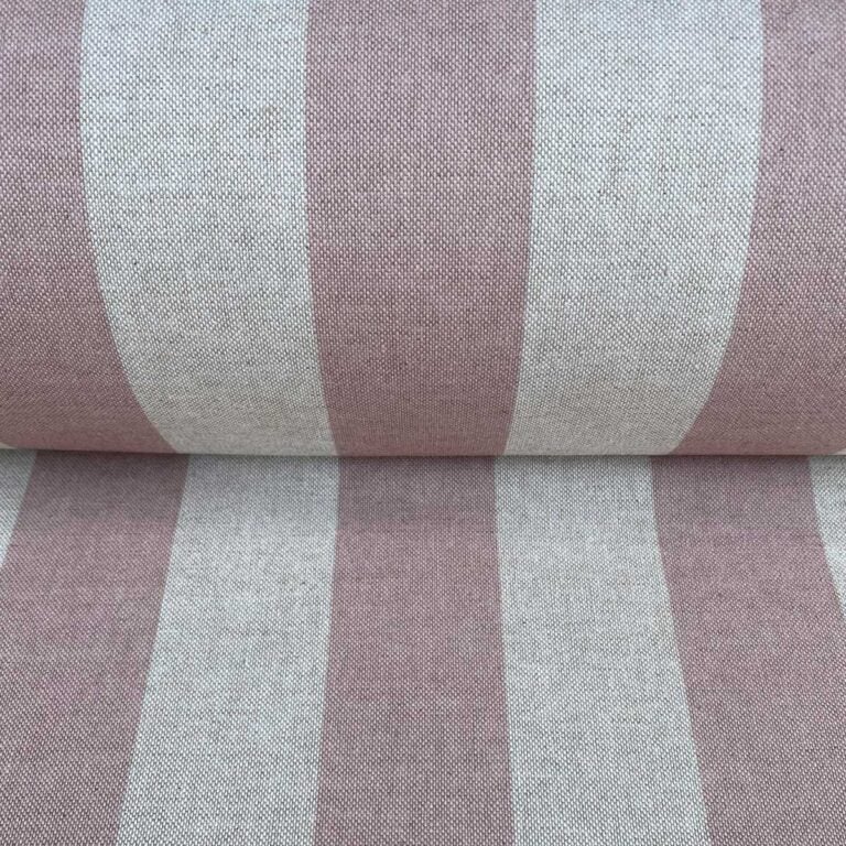 Broad Stripe - Pink on Natural - Image 3