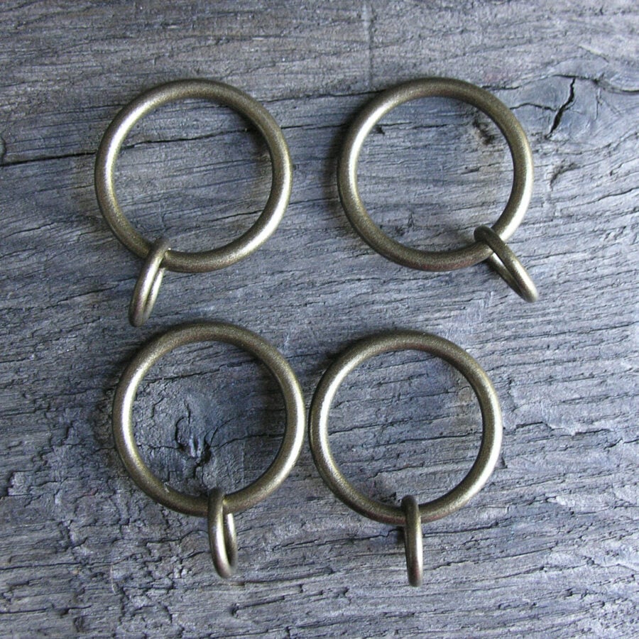 Metal Curtain Pole Set - Bronze 19mm