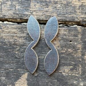 Long Oxidised Silver Earrings CDLT 3/9 - Image 1