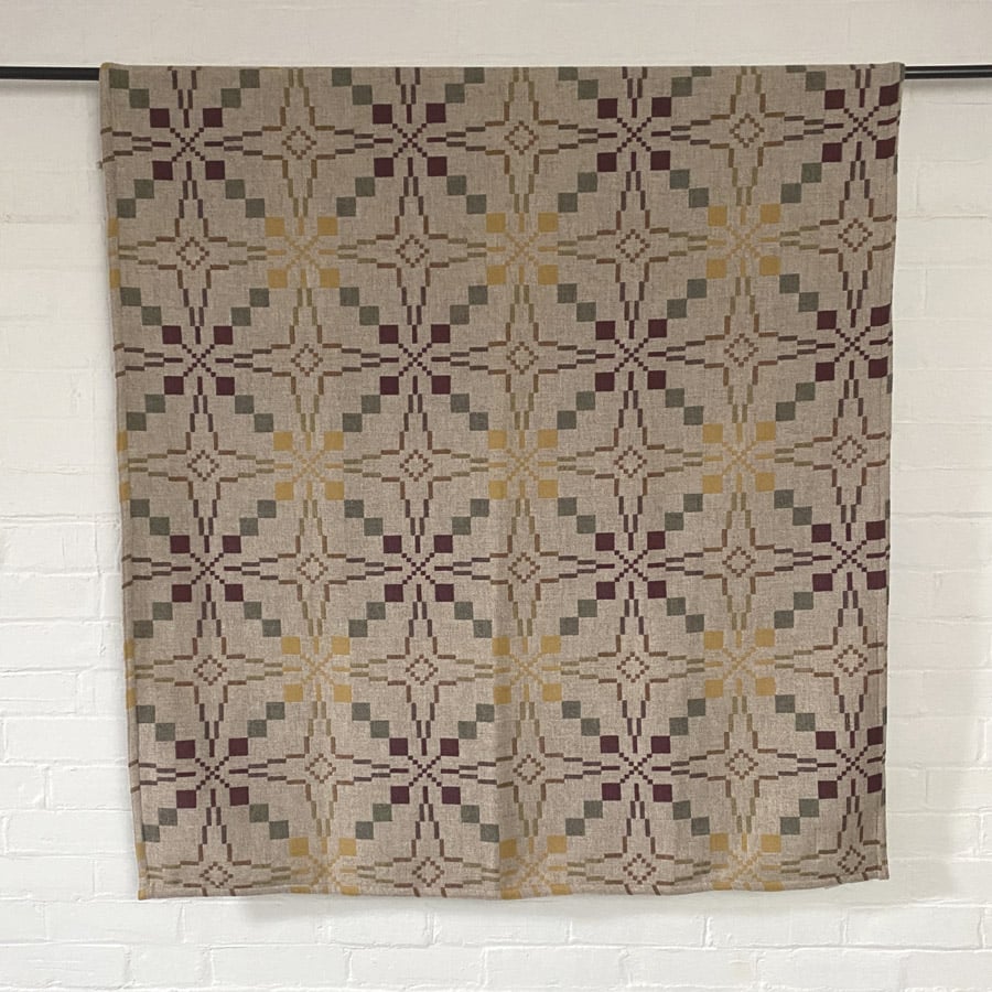 Vintage Star Welsh Throw - Clay