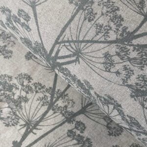 Cow Parsley fabric duck egg