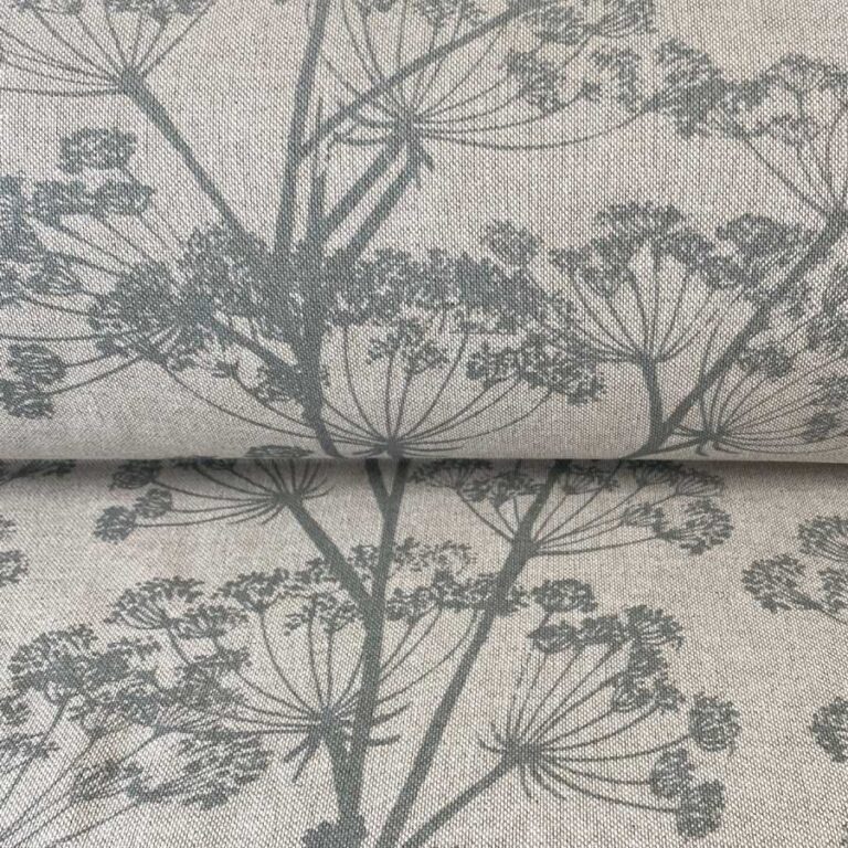 Cow Parsley Print - Duckegg Grey - Image 3