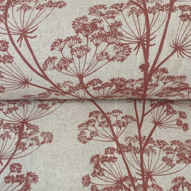 Cow Parsley Print - Strawberry Red - Image 3