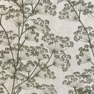 Cow Parsley Print - Moss Green - Image 2