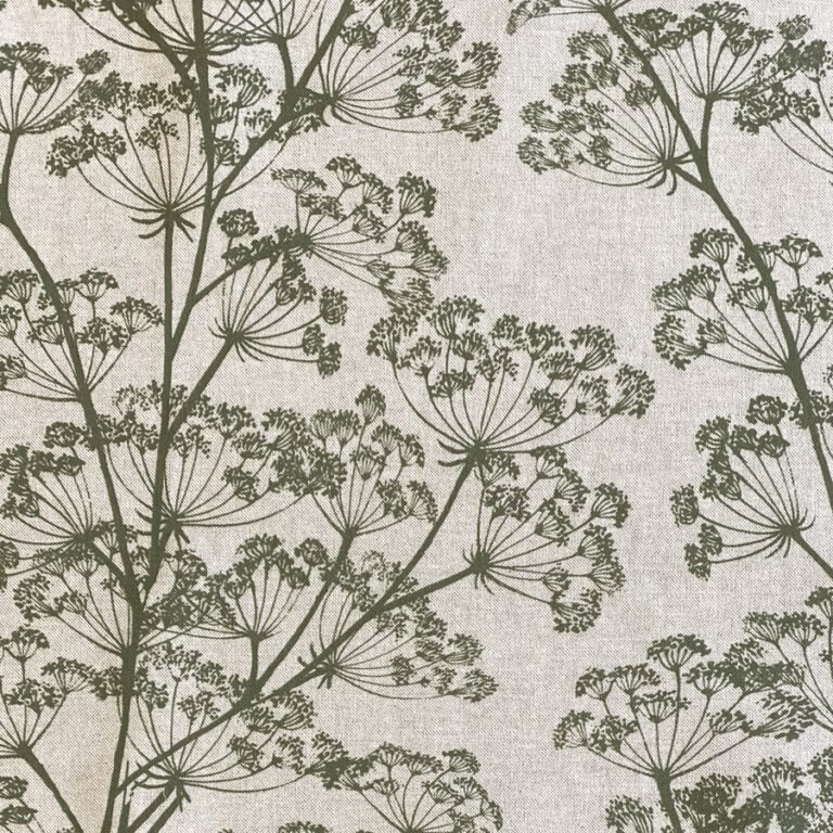Cow Parsley Print - Moss Green - Image 2
