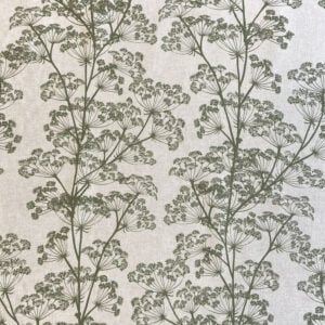 Cow Parsley Print - Moss Green - Image 4