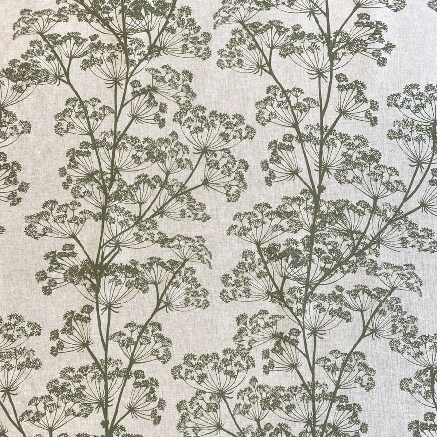 Cow Parsley Print - Moss Green