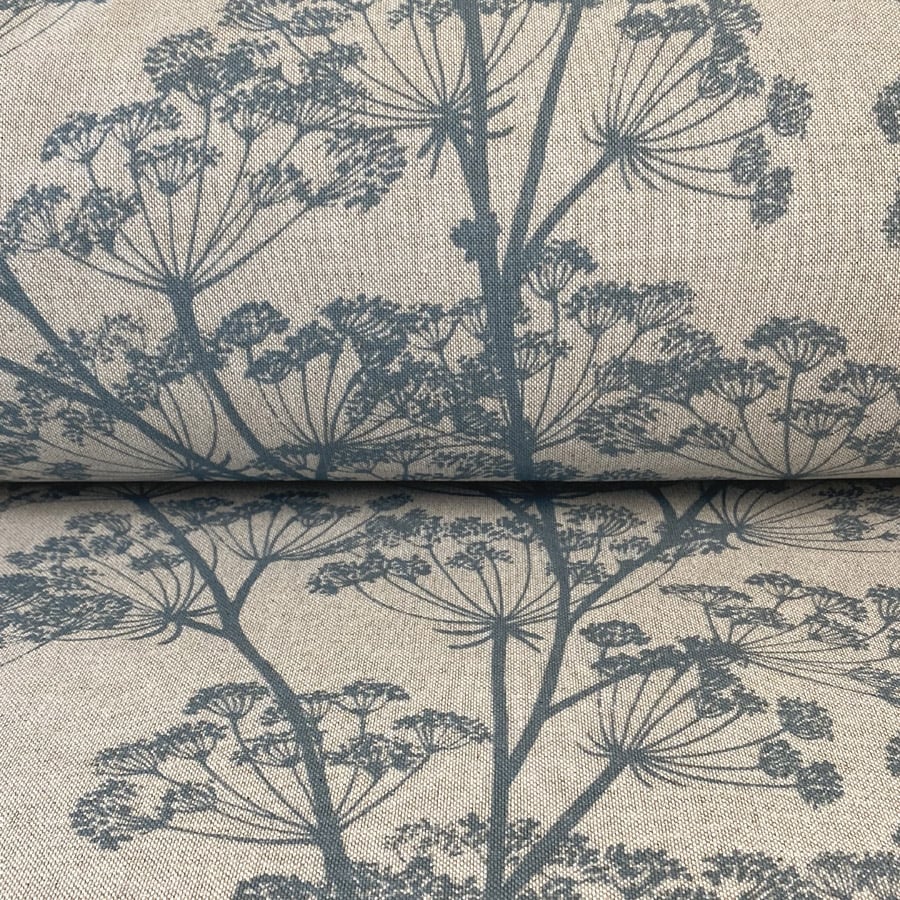 Cow Parsley Print - Mineral Blue