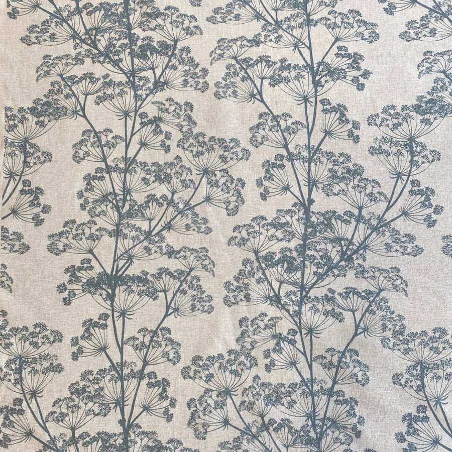 Cow Parsley Print - Mineral Blue