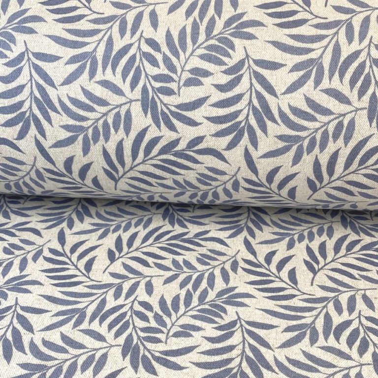 Extra Wide Acacia - Woad Blue on Natural - Image 3