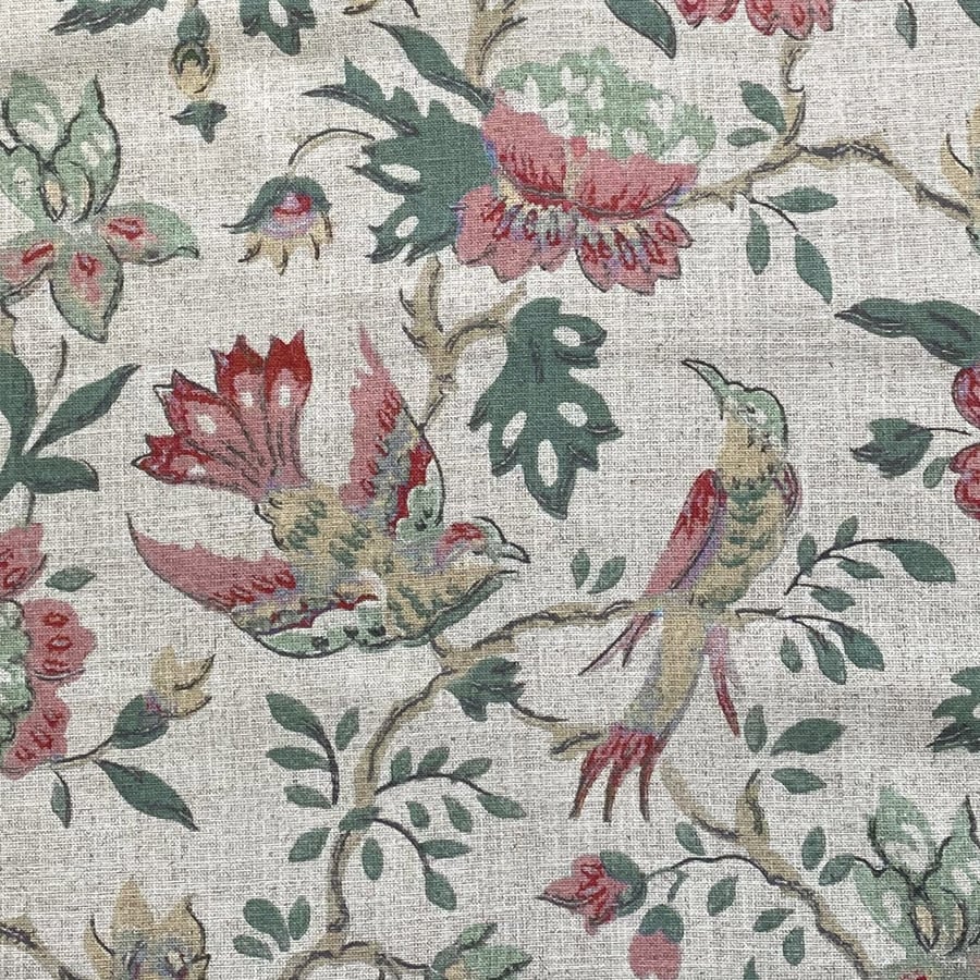 Extra Wide Ellen - Soft Green and Strawberry Red
