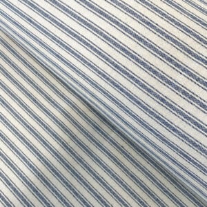 Extra Wide Ticking fabric in Blue
