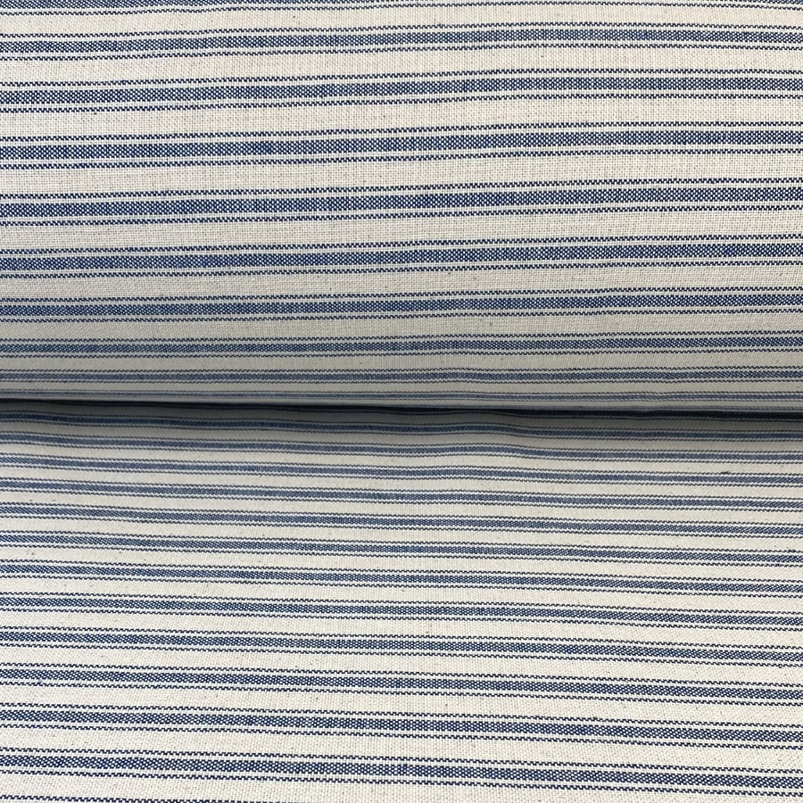 Extra Wide Hector Ticking Stripe - Indigo