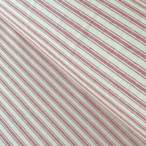 Extra Wide Red Ticking Fabric