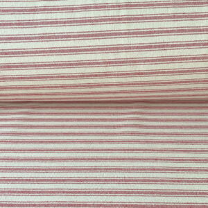 Extra Wide Hector Ticking Stripe - Peony - Image 3