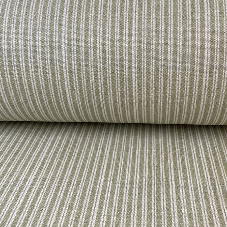 Extra Wide Pinstripe Print - Sage