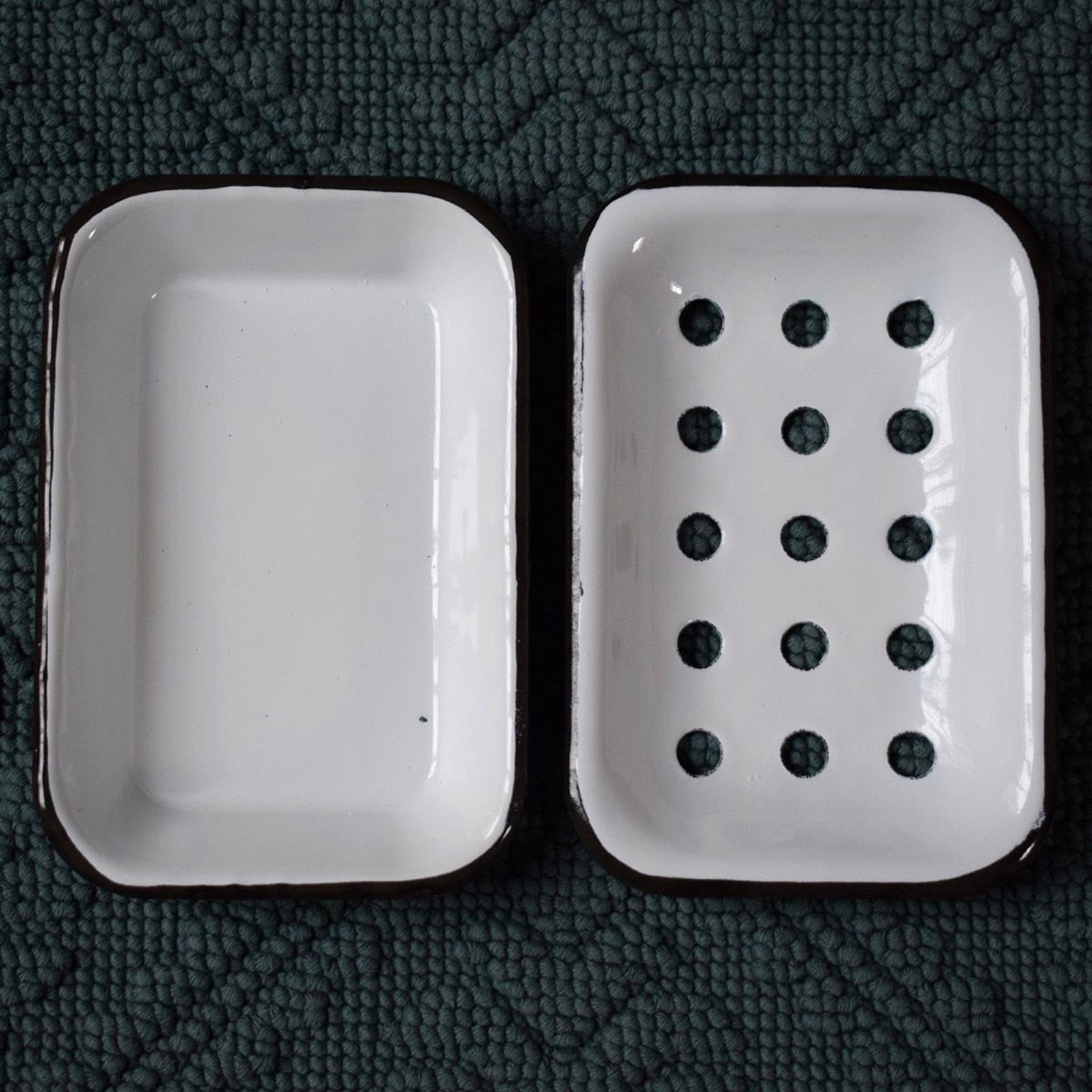 Enameled Two-Part Soap Dish - Image 3