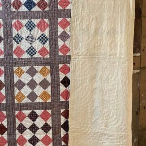 C1880's American Patchwork Quilt - FEBPQ4 - Image 4