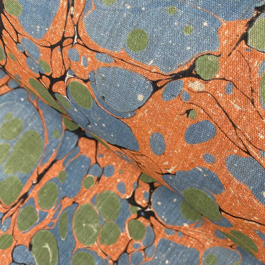 Marbled Fabric, Marbled curtain fabric