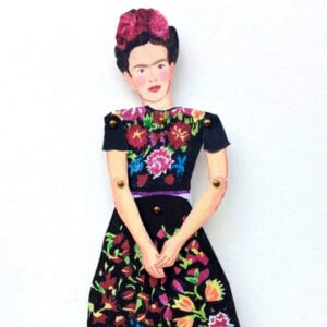 Frida Kahlo - Cut out & make paper puppet - Image 2