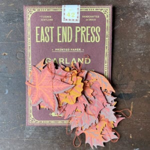 Recycled Paper Garland - Autumn Leaves - Image 2