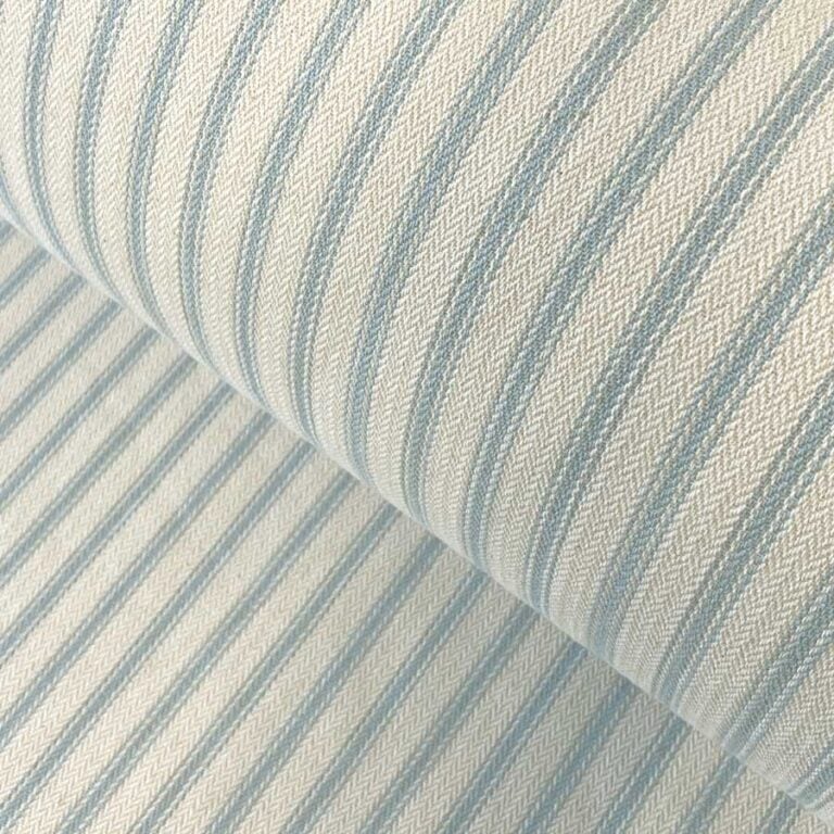 Hampton Ticking - Seagreen and Ivory - Image 5