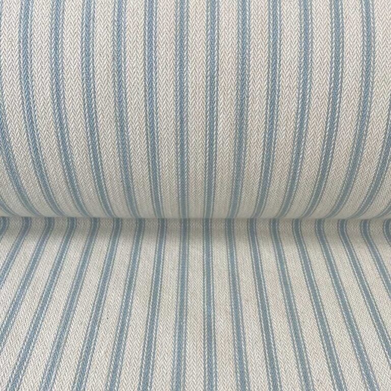 Hampton Ticking - Seagreen and Ivory - Image 3
