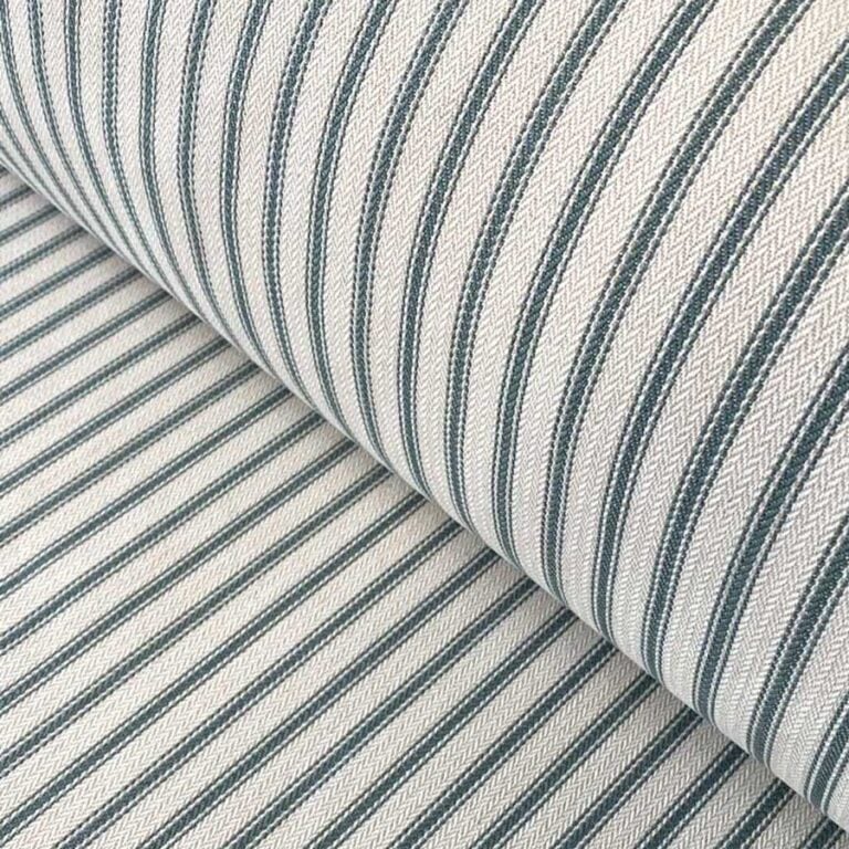Ticking Fabric green