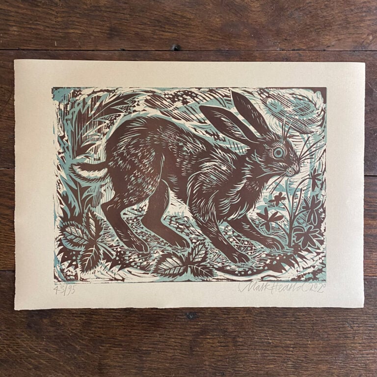 Hare, Unframed Print by Mark Hearld - Image 2
