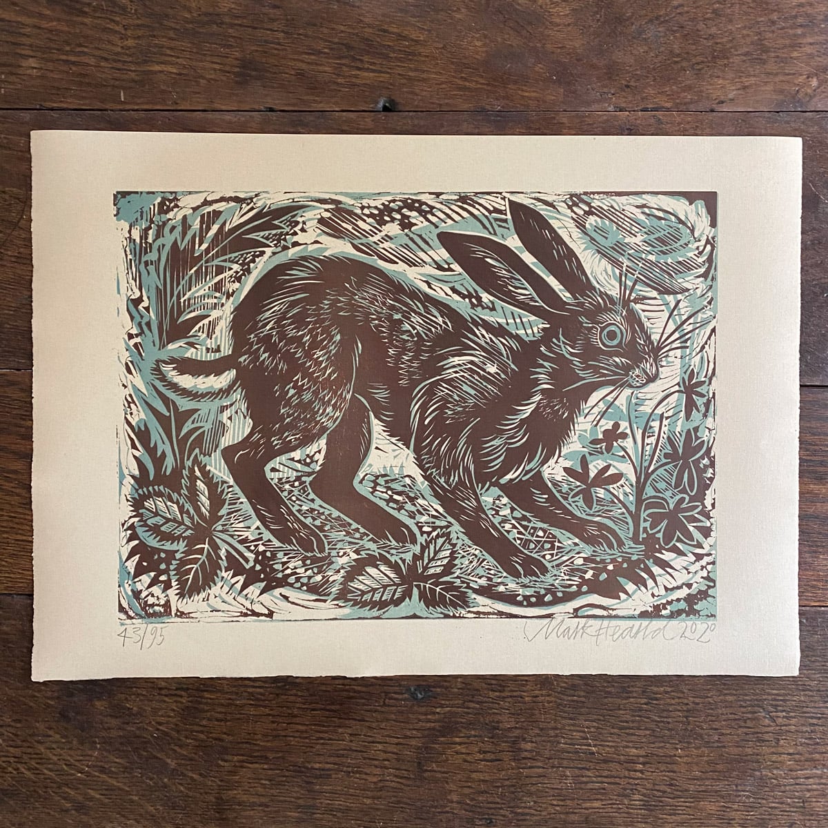 Hare, Unframed Print by Mark Hearld - Image 2